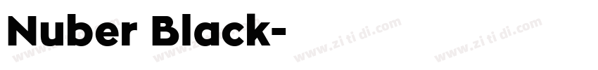 Nuber Black字体转换